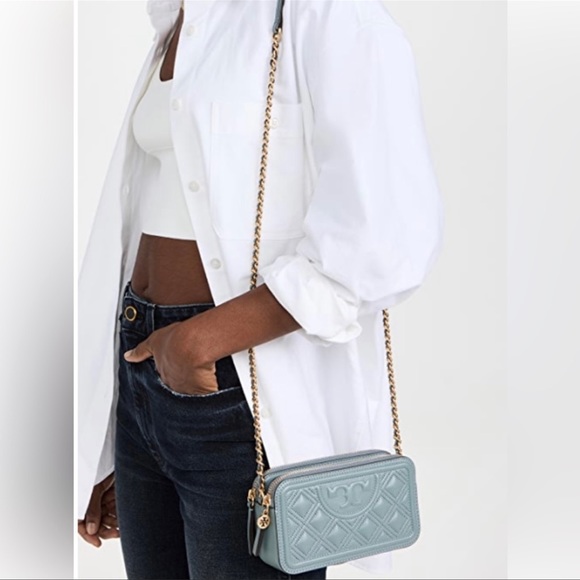 🎀NeW! Tory Burch Fleming Double Zip Mini Bag - Picture 4 of 16